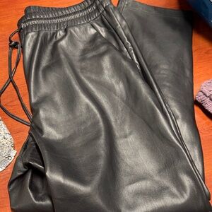Loft faux leather pants L // 031207